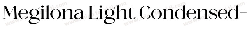 Megilona Light Condensed字体转换